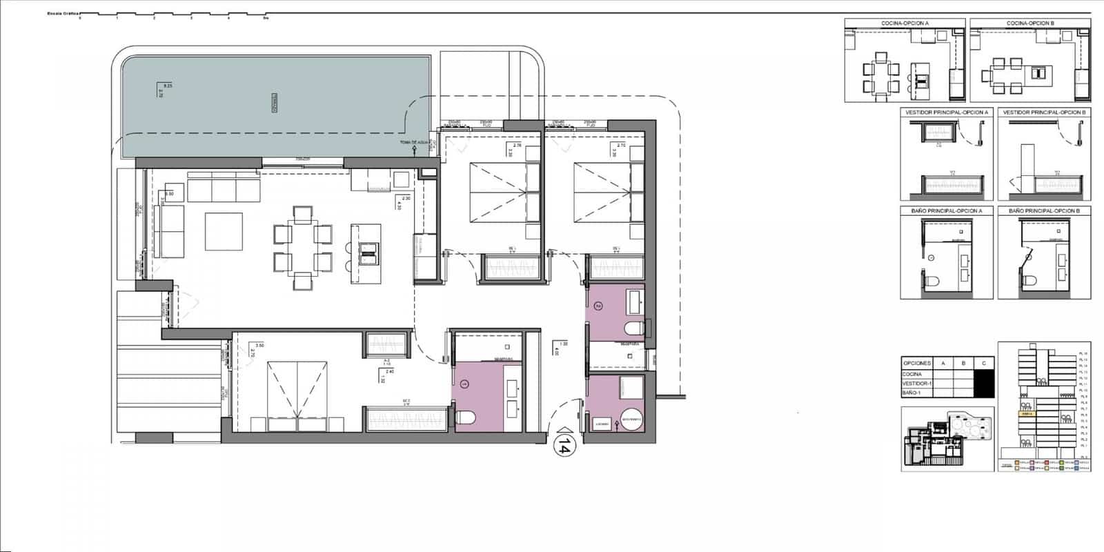 3 chambre Appartement à vendre à Calpe / Calp avec piscine - 857 000 € (Ref: 10055284)