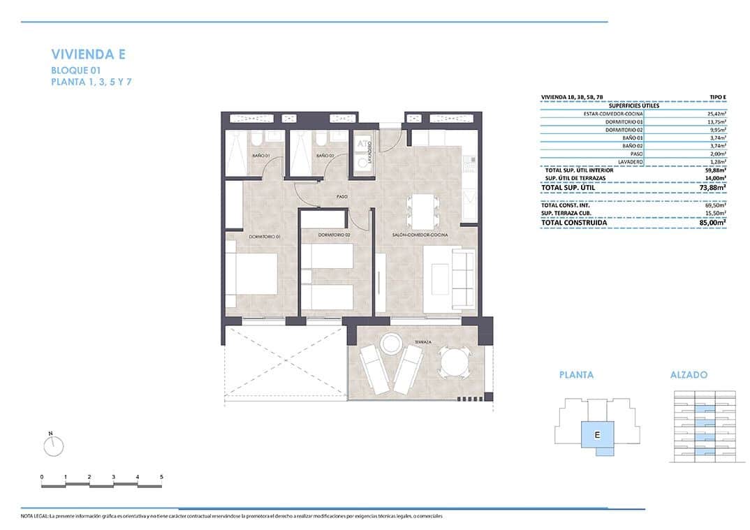 2 soveværelse Lejlighed til salg i Calpe / Calp med swimmingpool - € 385.000 (Ref: 10086155)