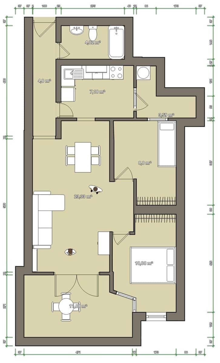 2 soverom Leilighet til salgs i Los Narejos med svømmebasseng - € 154 900 (Ref: 10109684)