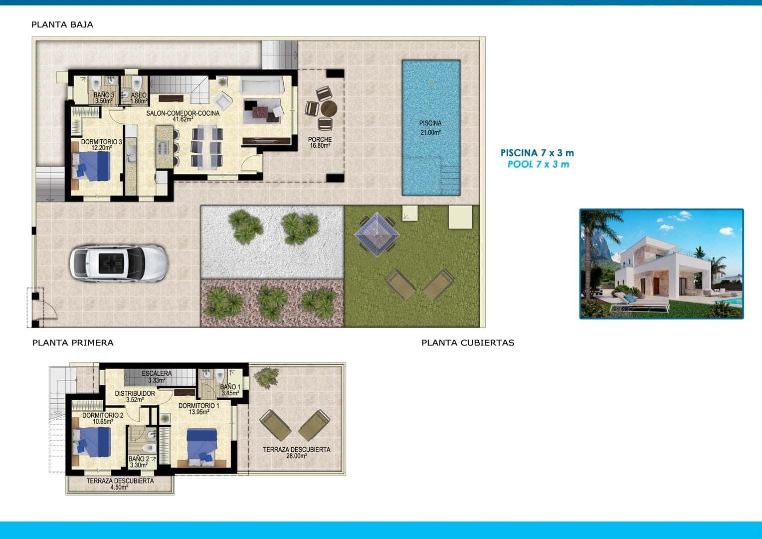 3 sovrum Villa till salu i Polop med pool garage - 759 000 € (Ref: 10171671)