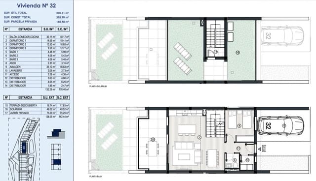 4 slaapkamer Rijtjeshuis te koop in Finestrat met zwembad - € 430.000 (Ref: 8054021)