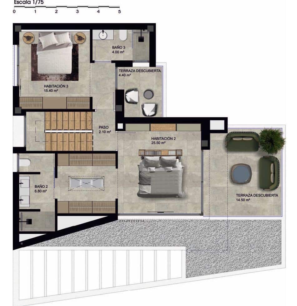 3 makuuhuone Huvila myytävänä paikassa Polop mukana uima-altaan 
autotalli - 725 000 € (Ref: 8085544)