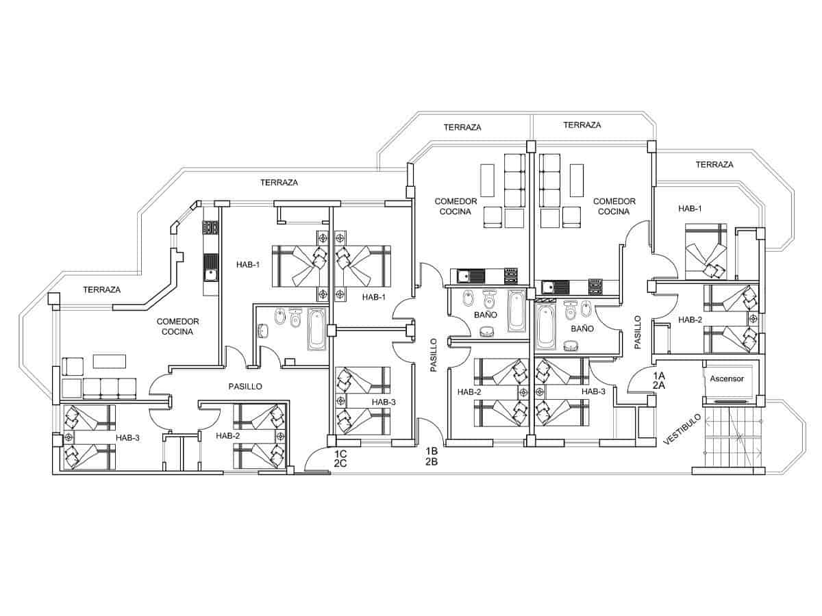 24 makuuhuone Hotelli myytävänä paikassa Benidorm mukana uima-altaan - 7 000 000 € (Ref: 8108734)