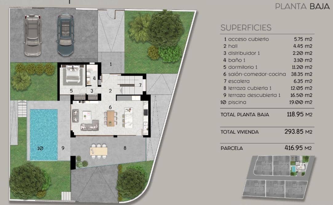 3 sypialnia Willa na sprzedaż w Polop z basenem garażem - 860 000 € (Ref: 8121469)