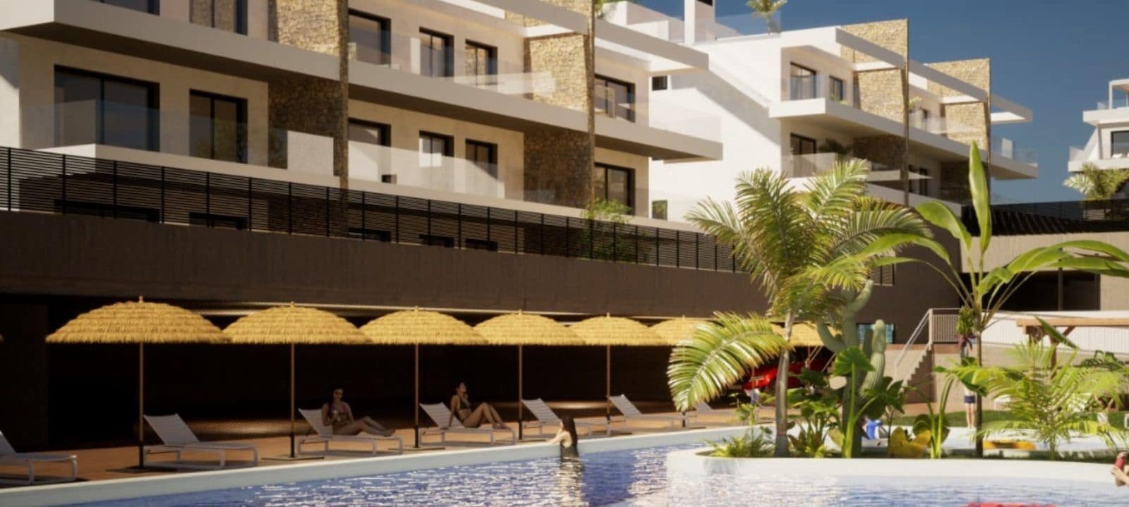 2 makuuhuone Huoneisto myytävänä paikassa Finestrat mukana uima-altaan - 290 000 € (Ref: 8327950)