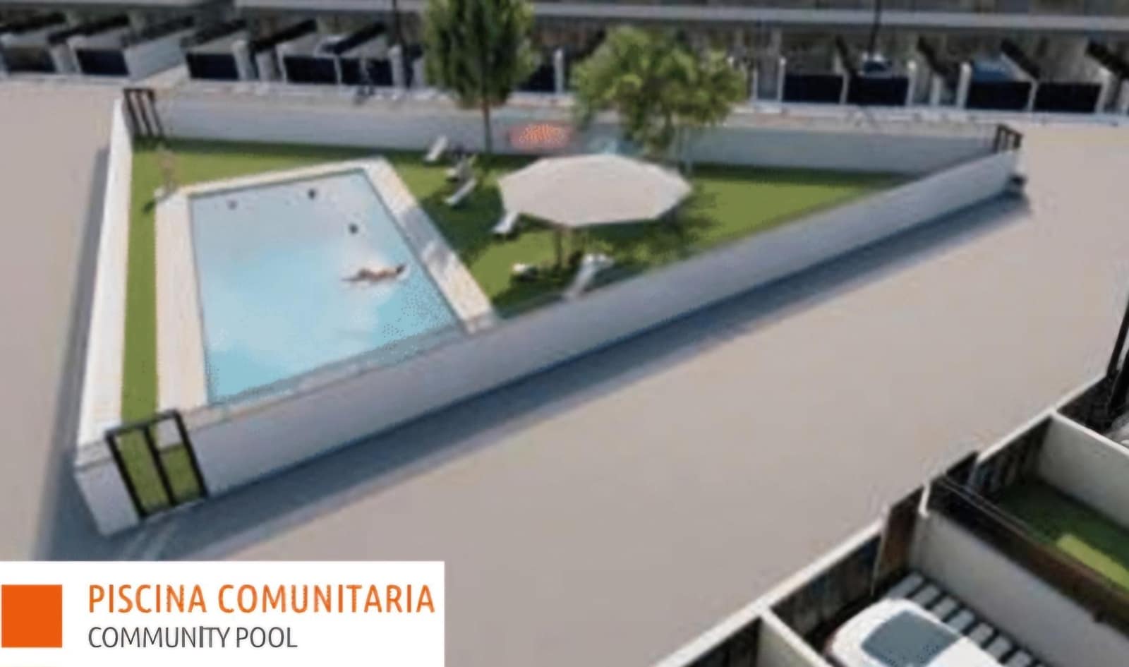 3 sypialnia Dom blizniak na sprzedaż w Gran Alacant z basenem - 270 000 € (Ref: 8515703)