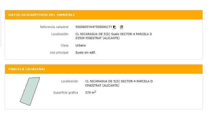 Byggegrund til salg i Finestrat - € 239.000 (Ref: 8638567)