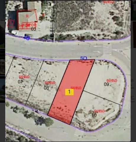 Byggetomt til salgs i Balcón de Finestrat - Terra Marina, Finestrat - € 239 000 (Ref: 8638567)