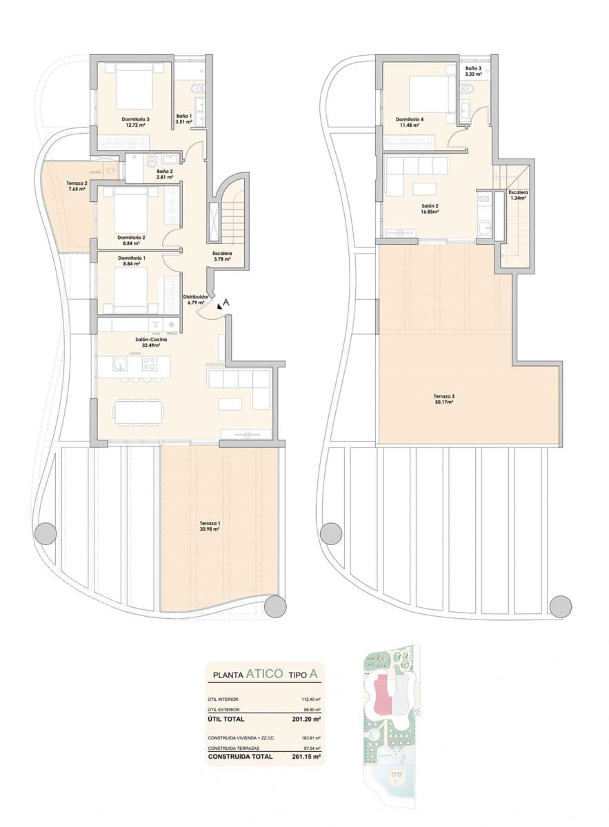 4 bedroom Penthouse for sale in Calpe / Calp with pool - € 970,000 (Ref: 8683520)