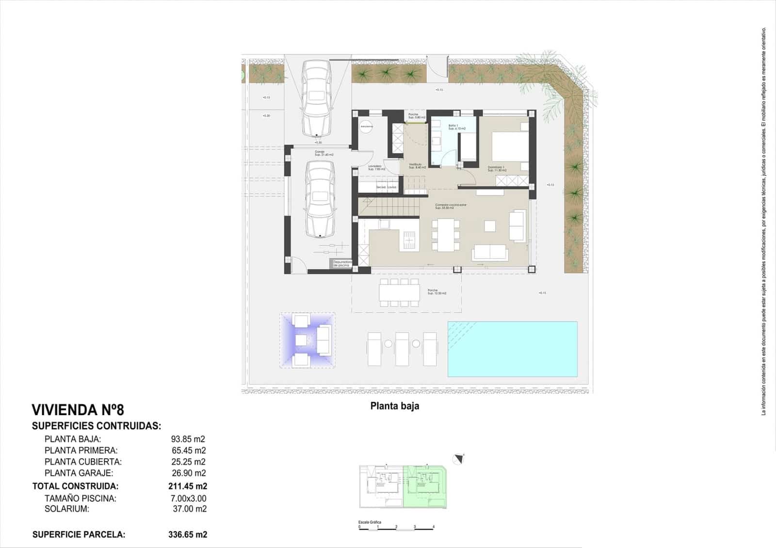Chalet de 3 habitaciones en Torre de la Horadada en venta - 1.895.000 € (Ref: 8809941)