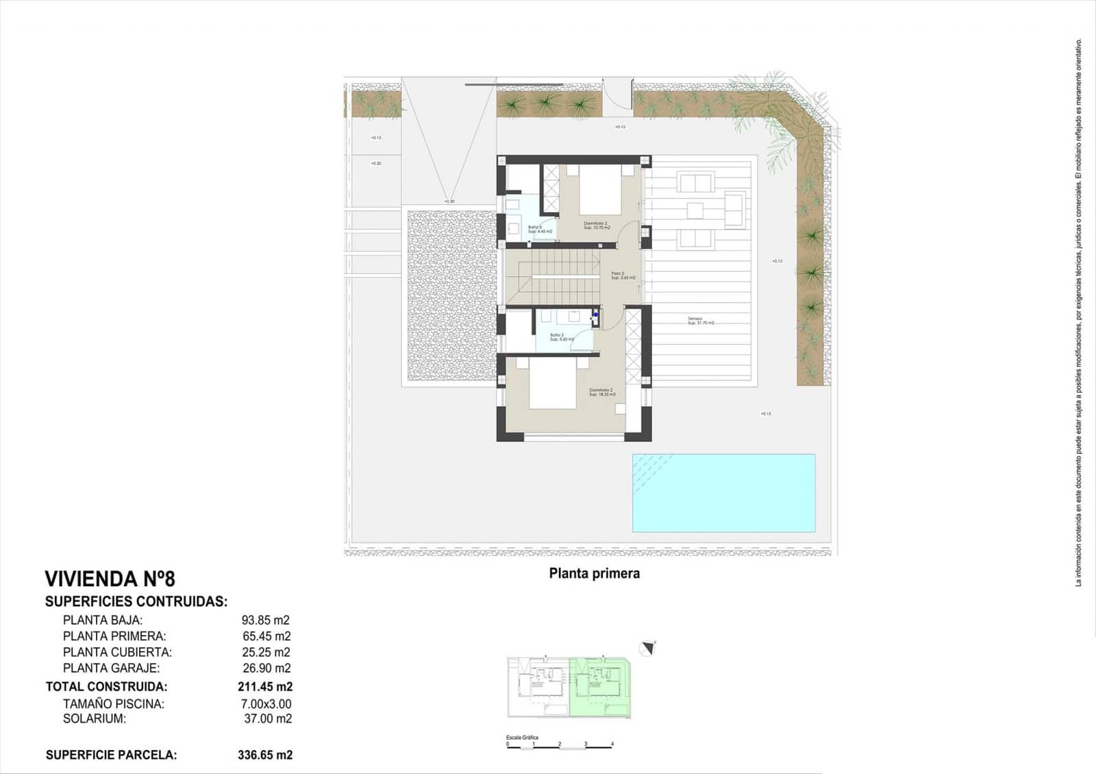Chalet de 3 habitaciones en Torre de la Horadada en venta - 1.895.000 € (Ref: 8809941)