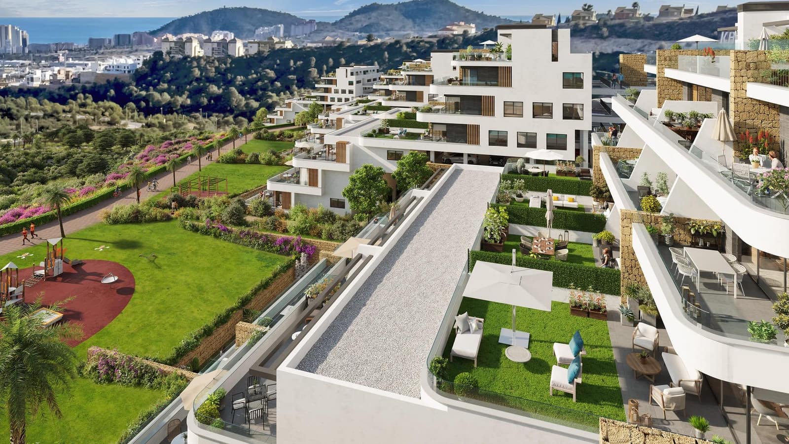 2 soverom Penthouse til salgs i Finestrat med svømmebasseng garasje - € 580 000 (Ref: 8810131)