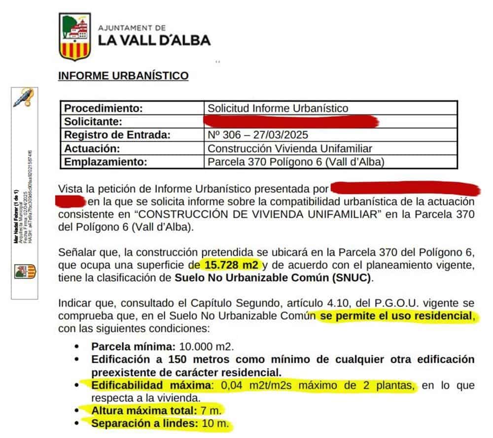 Działka budowlana na sprzedaż w Vall d'Alba - 59 900 € (Ref: 8865324)