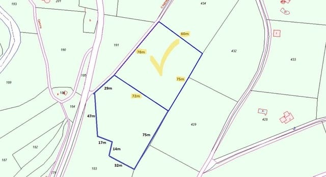 Ubebygd land til salgs i Benigembla / Benichembla - € 38 000 (Ref: 8881789)