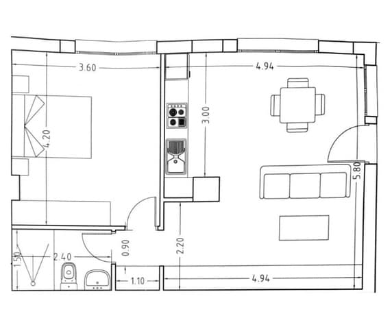 1 bedroom Apartment for sale in El Palmar - Los Molinos, Dénia - € 139,000 (Ref: 8895055)