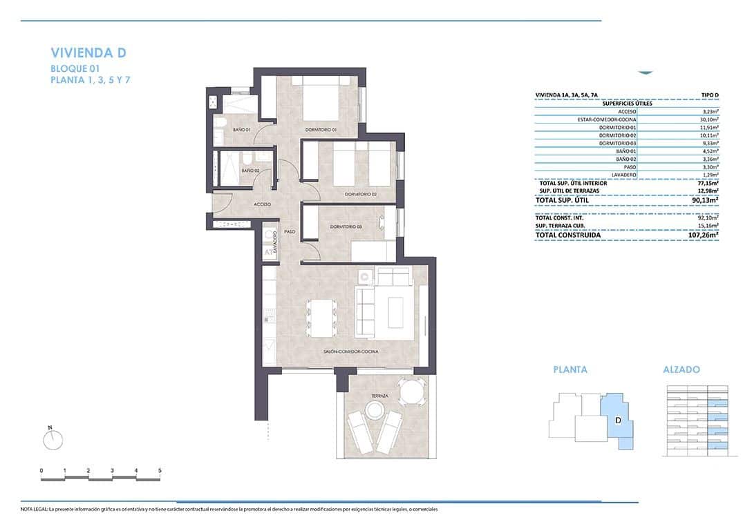 3 camera da letto Appartamento in vendita in Calpe / Calp con piscina - 379.800 € (Rif: 9060329)