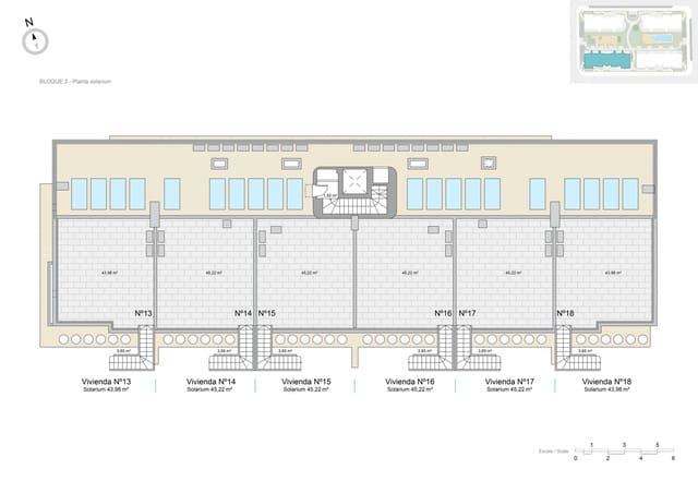 2 chambre Penthouse à vendre à Pilar de la Horadada avec piscine garage - 329 000 € (Ref: 9189110)