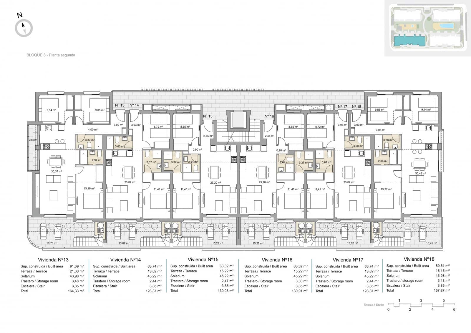 2 quarto Penthouse para venda em Pilar de la Horadada com piscina garagem - 329 000 € (Ref: 9189110)