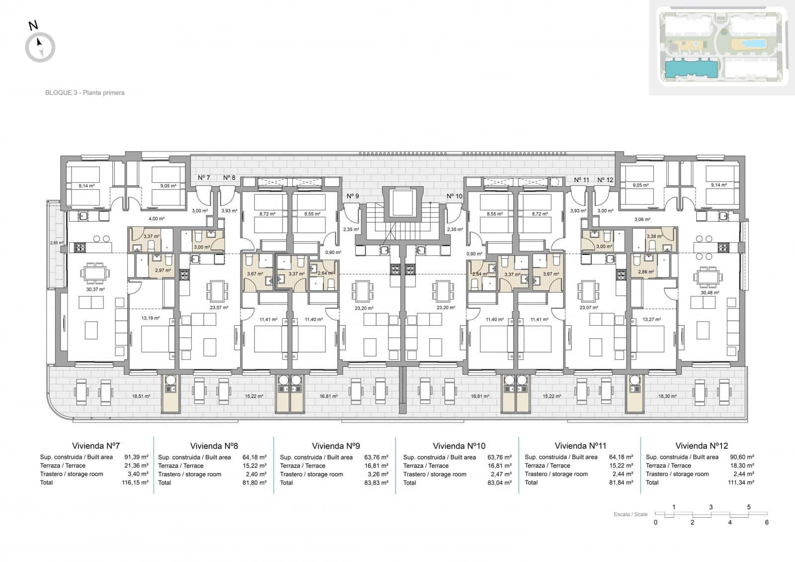 2 bedroom Apartment for sale in Pilar de la Horadada with pool garage - € 249,000 (Ref: 9189112)