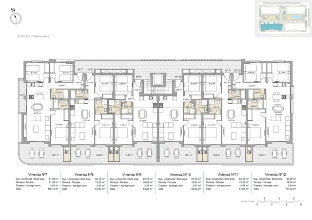 2 bedroom Apartment for sale in Pilar de la Horadada with pool garage - € 249,000 (Ref: 9189112)