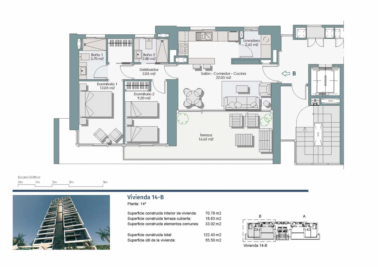 2 chambre Appartement à vendre à Benidorm avec piscine - 403 950 € (Ref: 9195462)
