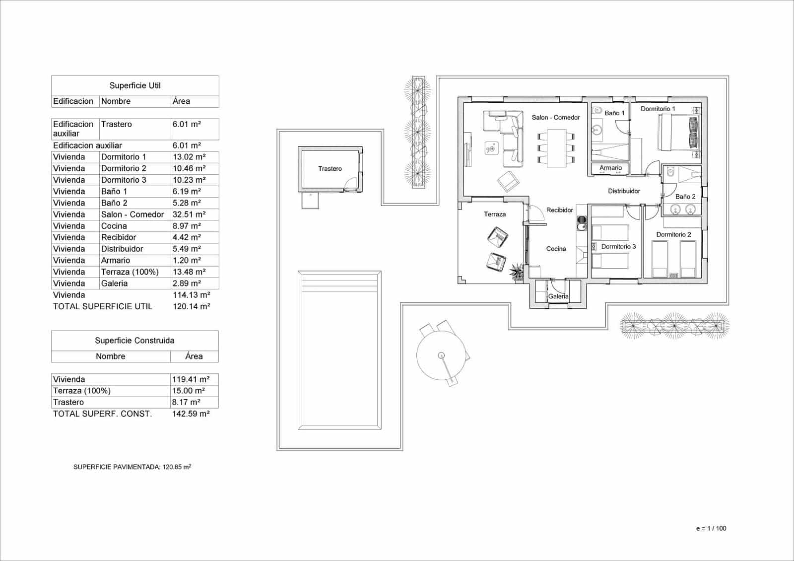 3 camera da letto Villa in vendita in Aspe - 320.000 € (Rif: 9197674)