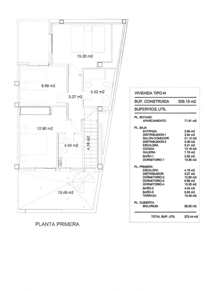 4 soveværelse Rækkehus til salg i Alicante by - € 459.000 (Ref: 9215359)