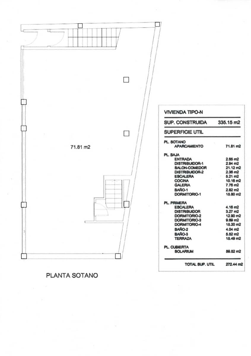 4 soveværelse Rækkehus til salg i Alicante by - € 459.000 (Ref: 9215359)