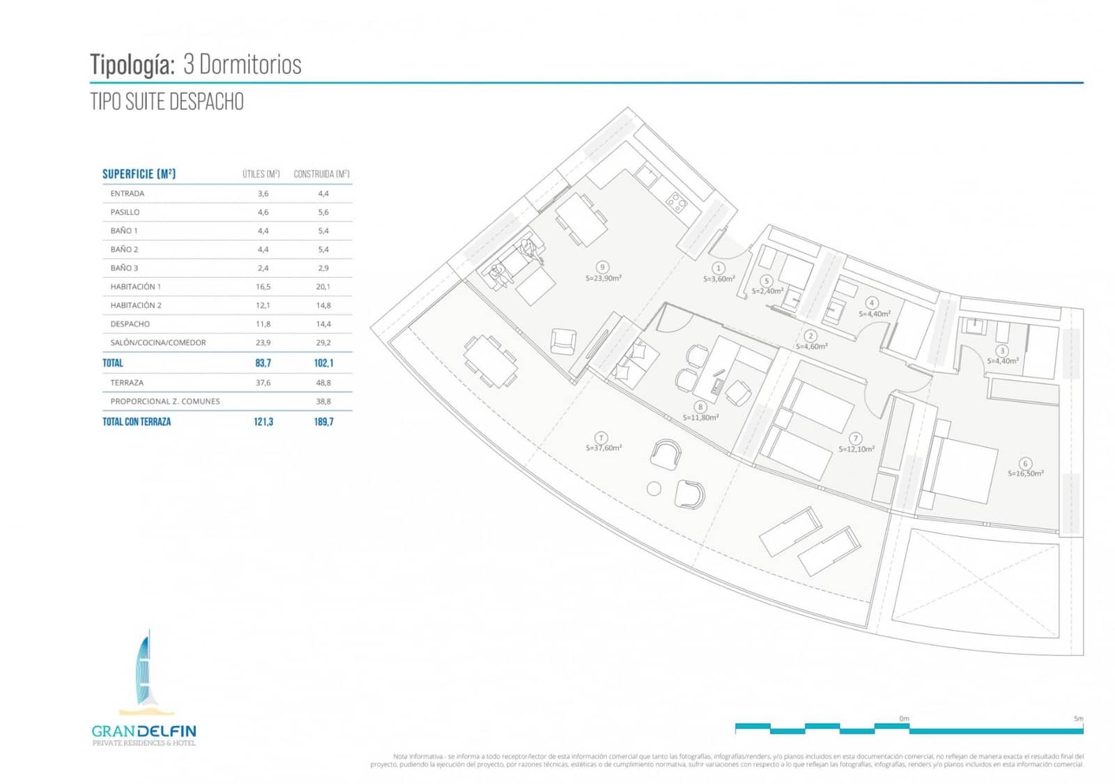 2 sypialnia Apartament na sprzedaż w Benidorm z basenem - 1 058 000 € (Ref: 9265481)