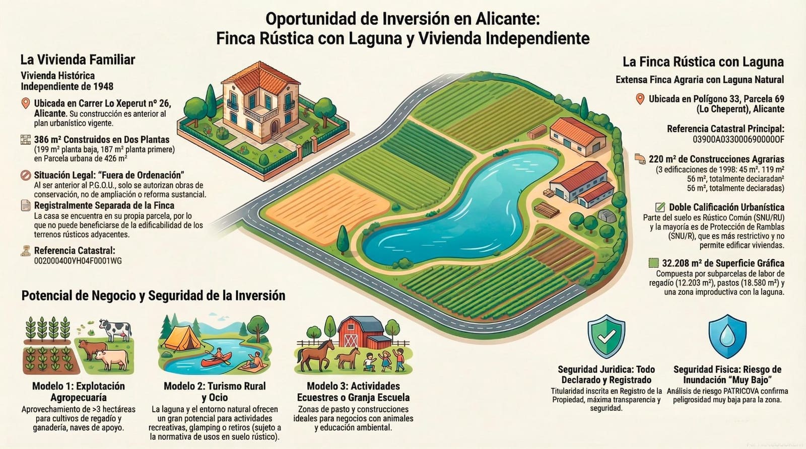 6 bedroom Finca/Country House for sale in Alicante / Alacant city with garage - € 255,000 (Ref: 9378962)