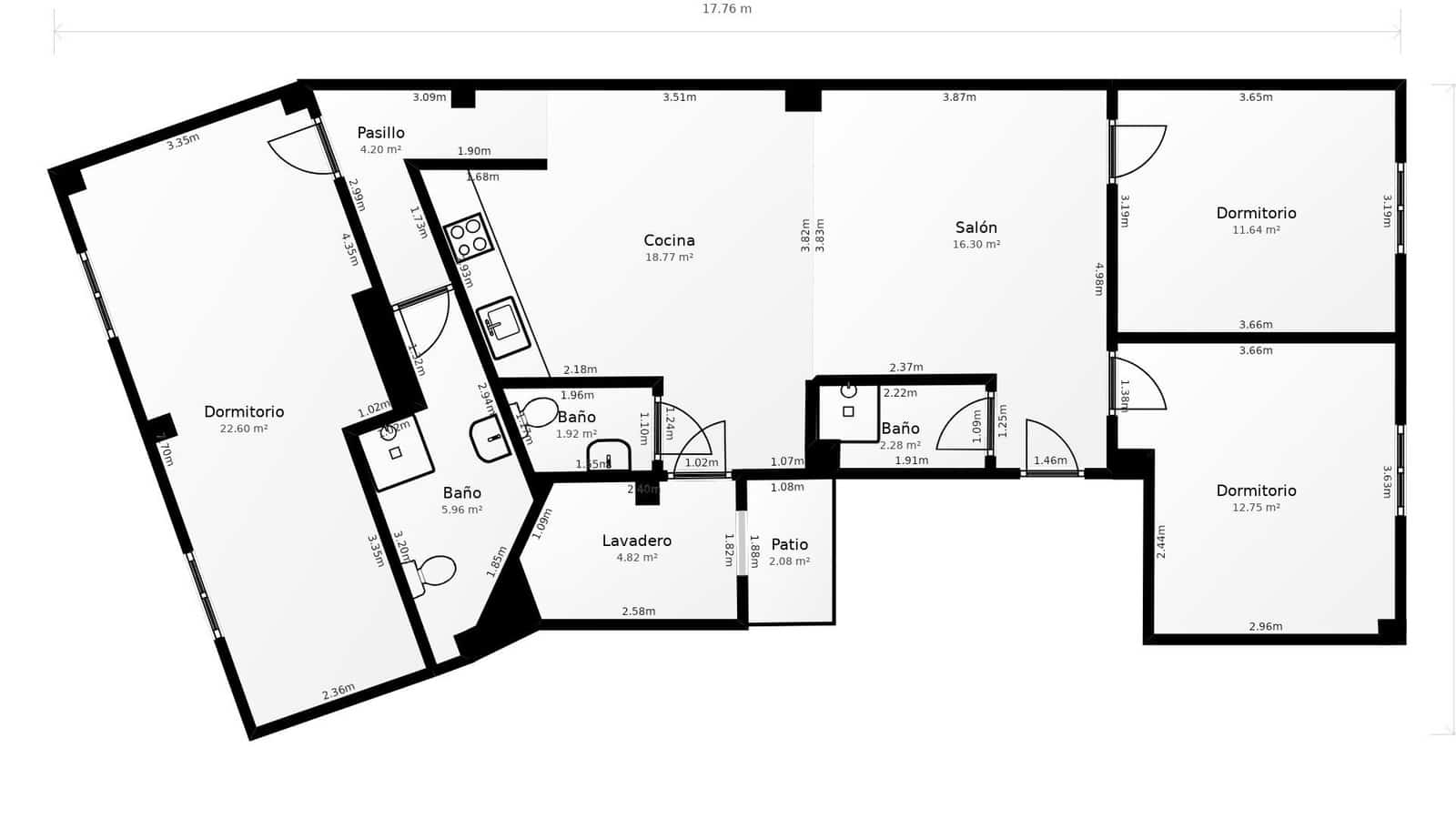 3 soveværelse Lejlighed til salg i Elche / Elx - € 129.000 (Ref: 9410919)