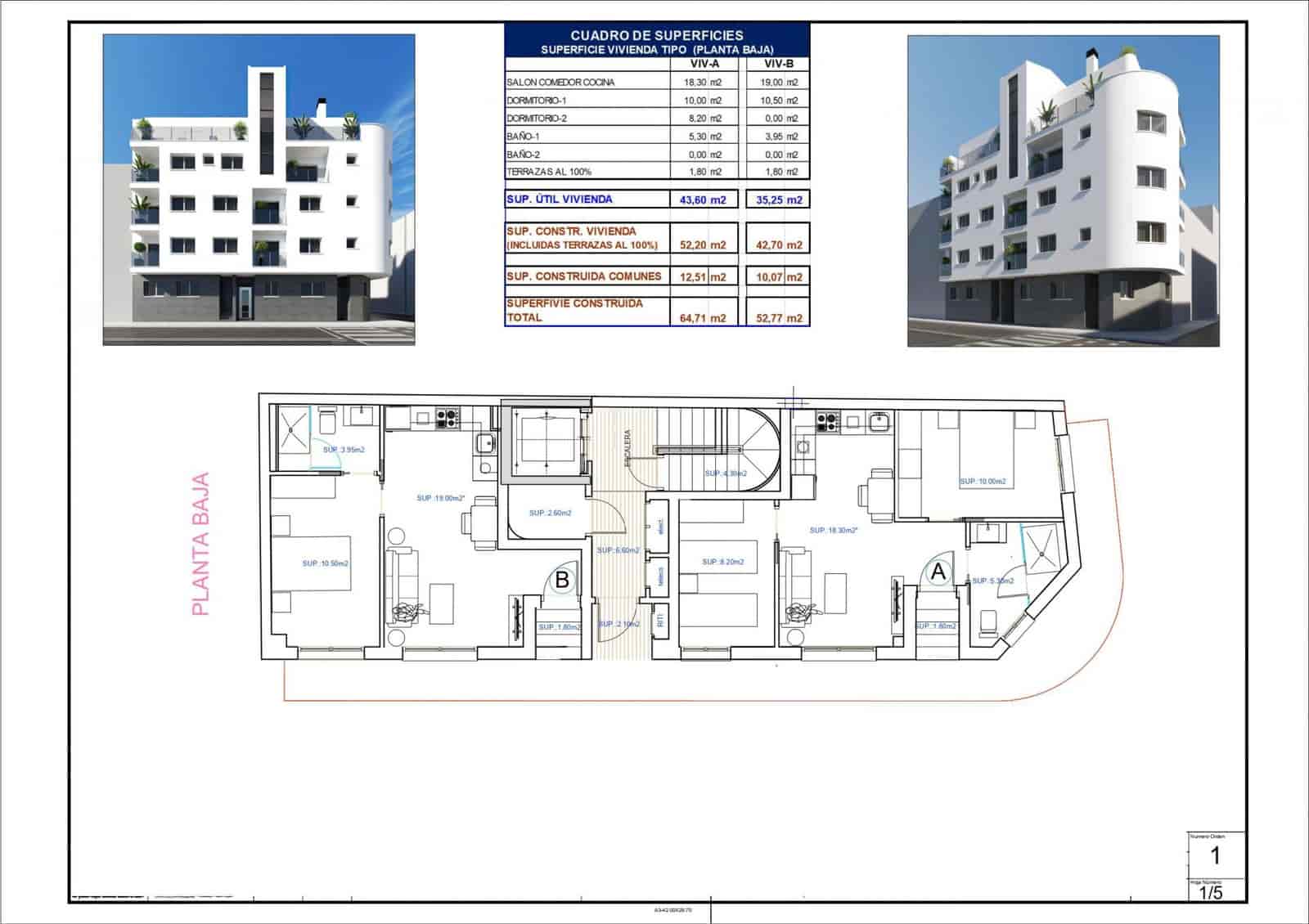 1 bedroom Studio for sale in Torrevieja - € 169,000 (Ref: 9543536)