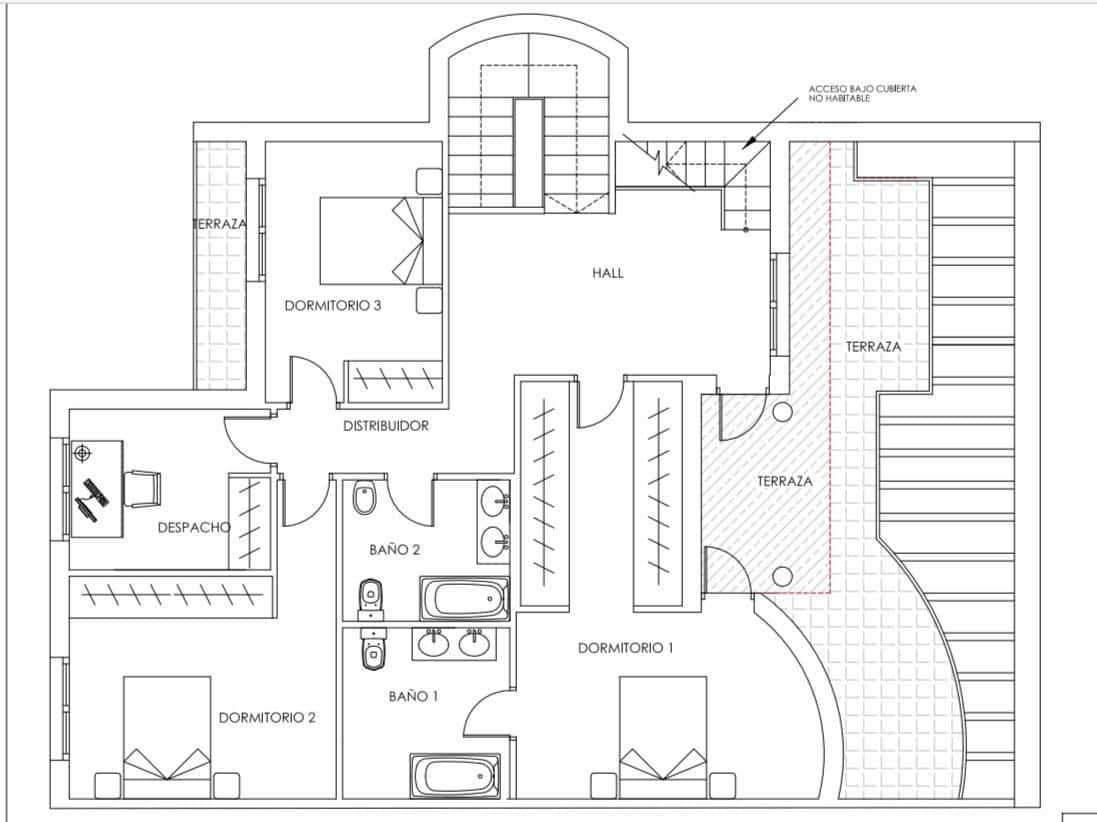5 sovrum Radhus till salu i Santa Faz med pool - 750 000 € (Ref: 9551331)