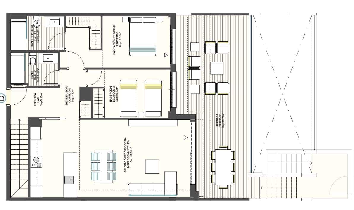 Apartamento de 2 habitaciones en Finestrat en venta con piscina - 440.000 € (Ref: 9555681)