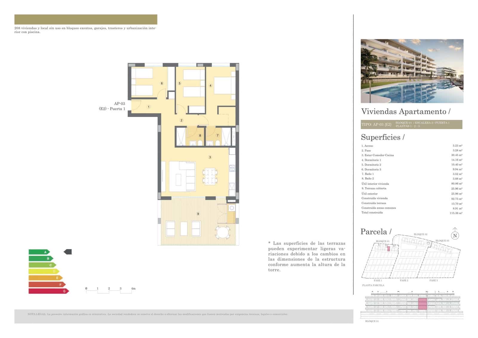 3 soveværelse Lejlighed til salg i Muchamiel / Mutxamel med swimmingpool - € 350.750 (Ref: 9565123)
