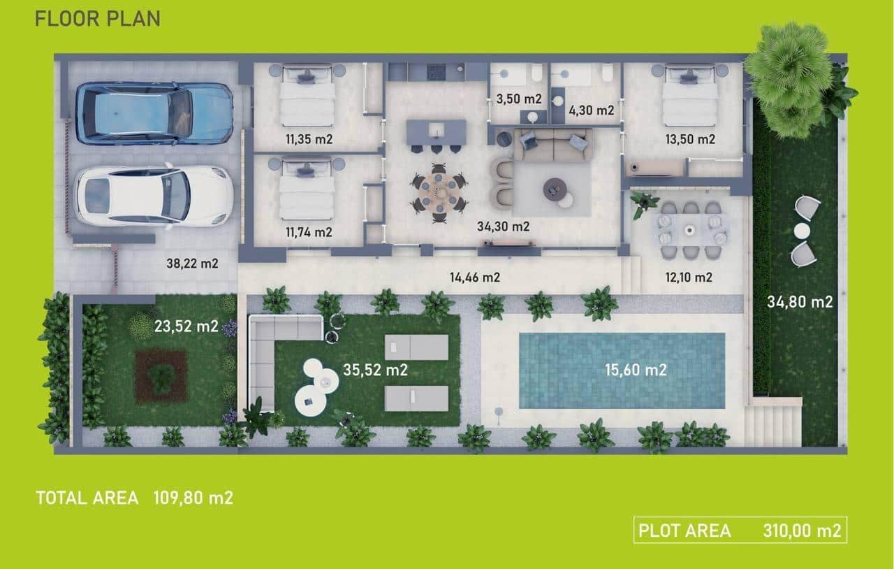 3 soverom Villa til salgs i Finestrat - € 489 000 (Ref: 9627445)