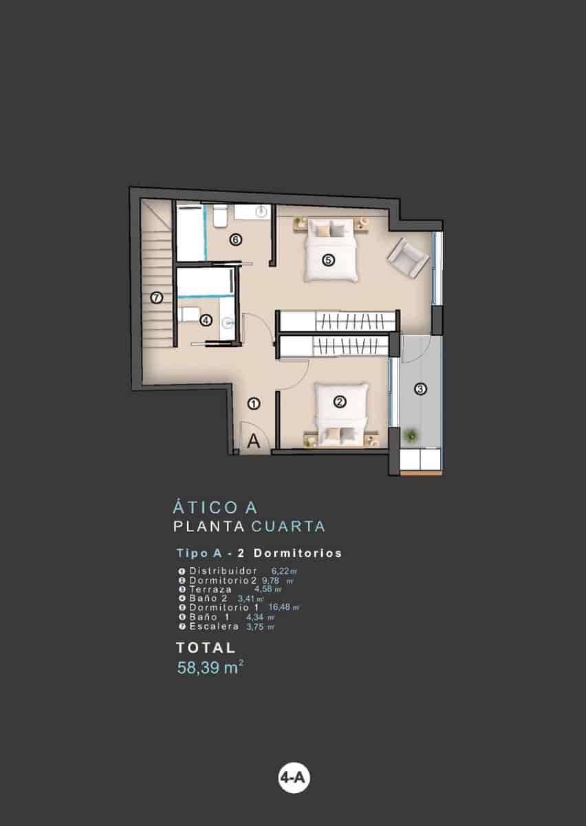 2 soverom Penthouse til salgs i Torrevieja - € 412 000 (Ref: 9634173)