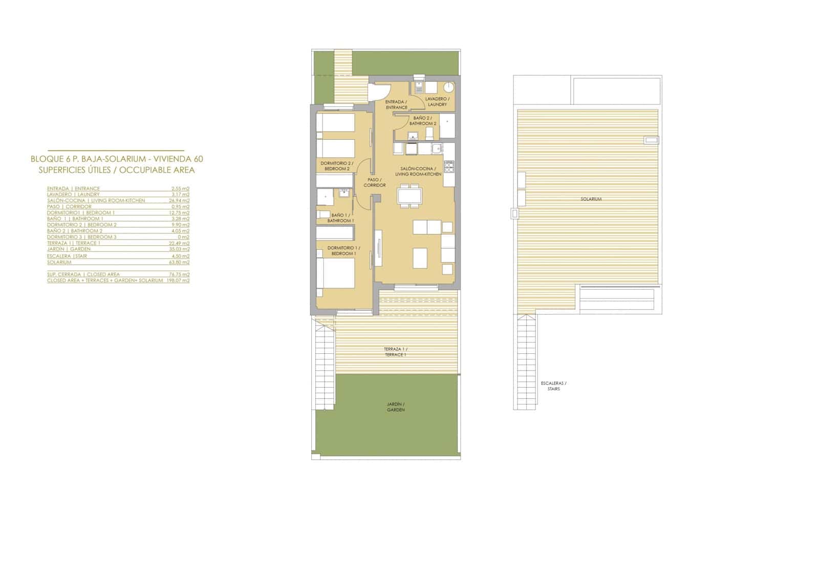 2 makuuhuone Huoneisto myytävänä paikassa Orihuela mukana uima-altaan - 309 900 € (Ref: 9656031)