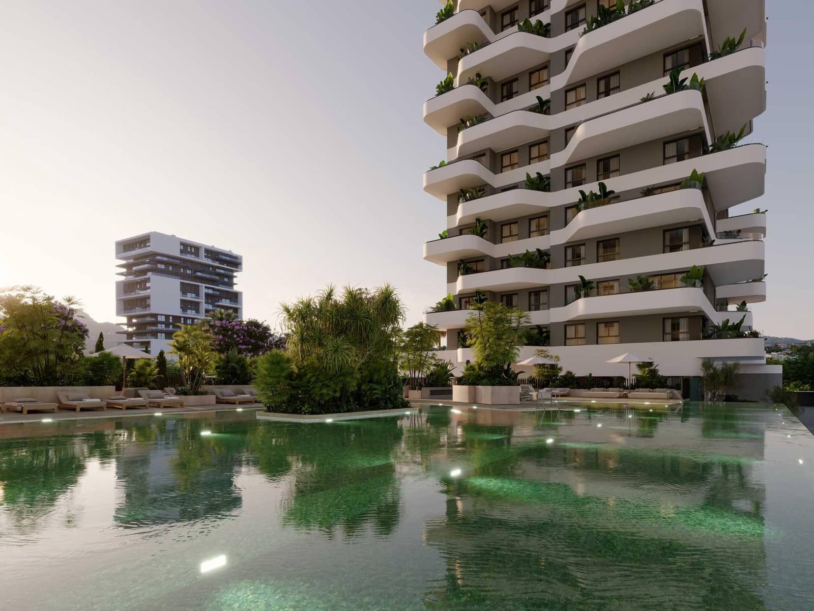 2 Zimmer Apartment zu verkaufen in Calpe / Calp mit Pool - 385.000 € (Ref: 9726606)