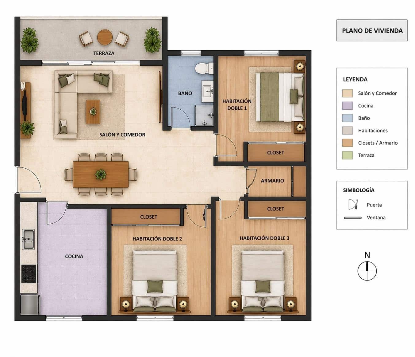 3 chambre Appartement à vendre à Piles avec garage - 144 900 € (Ref: 9732051)