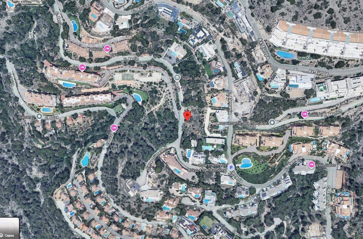 Byggetomt til salgs i Altea - € 249 000 (Ref: 9735536)