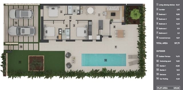 3 quarto Moradia para venda em Finestrat com piscina garagem - 550 000 € (Ref: 9751942)