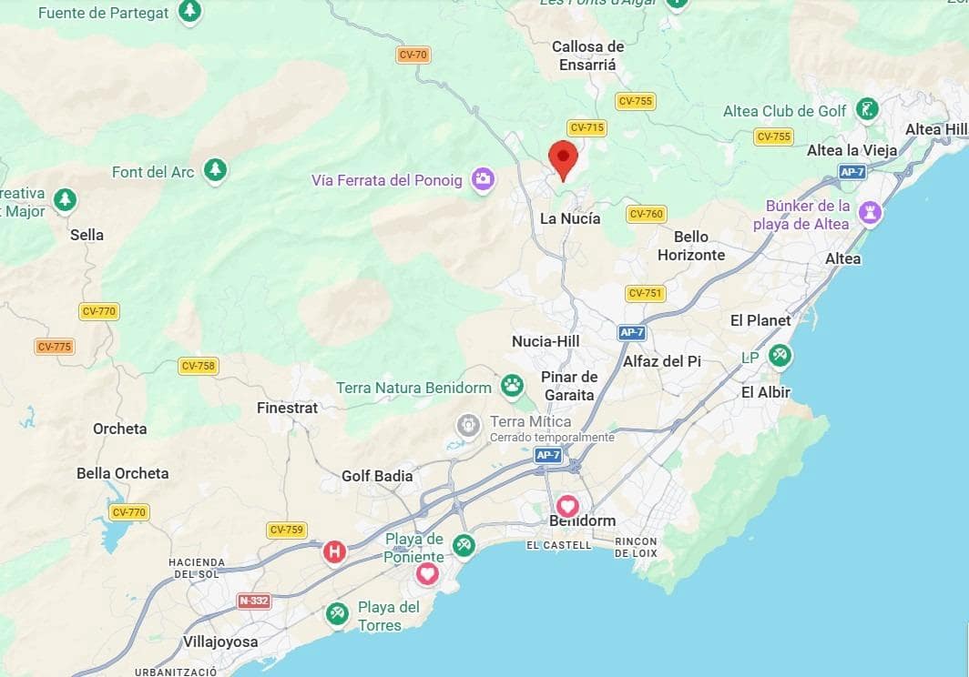 3 makuuhuone Kattohuoneisto myytävänä paikassa Polop - 295 500 € (Ref: 9773006)