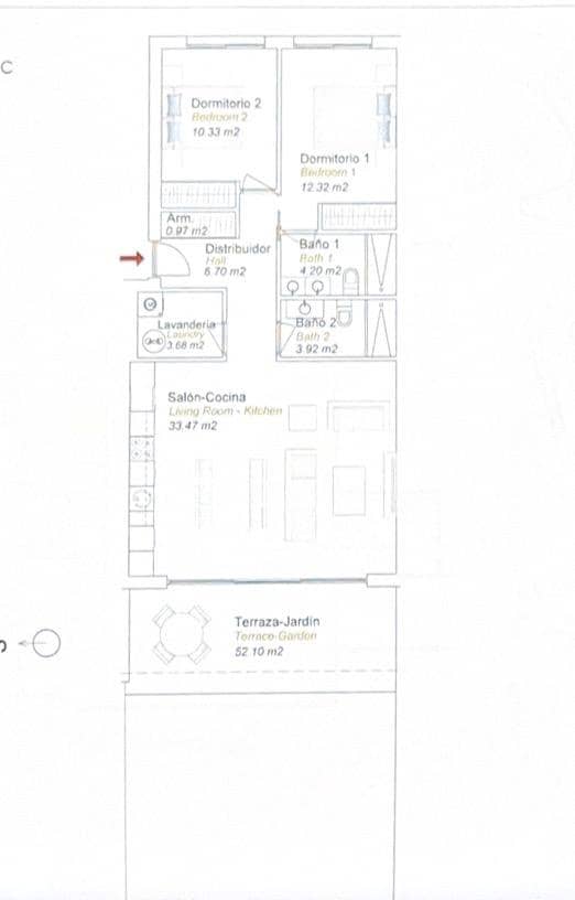 2 bedroom Apartment for sale in Finestrat with pool - € 499,000 (Ref: 9783624)