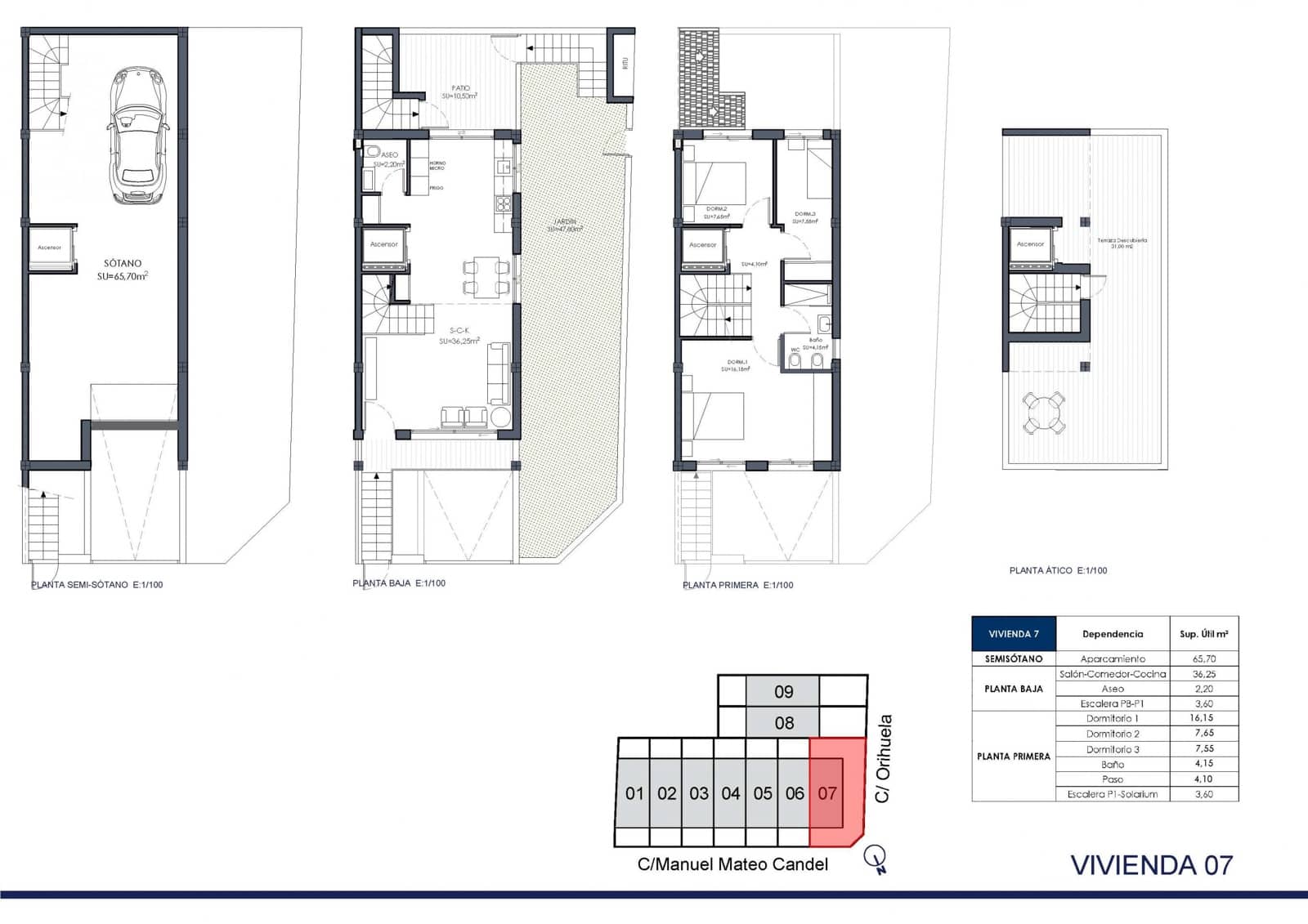 3 soveværelse Rækkehus til salg i Rafal med swimmingpool - € 295.000 (Ref: 9797047)