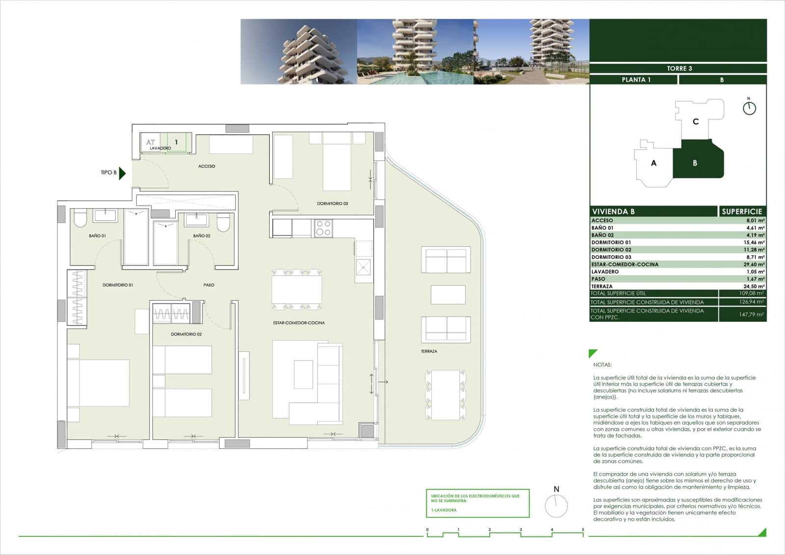 3 Zimmer Apartment zu verkaufen in Calpe / Calp mit Pool - 465.000 € (Ref: 9839209)