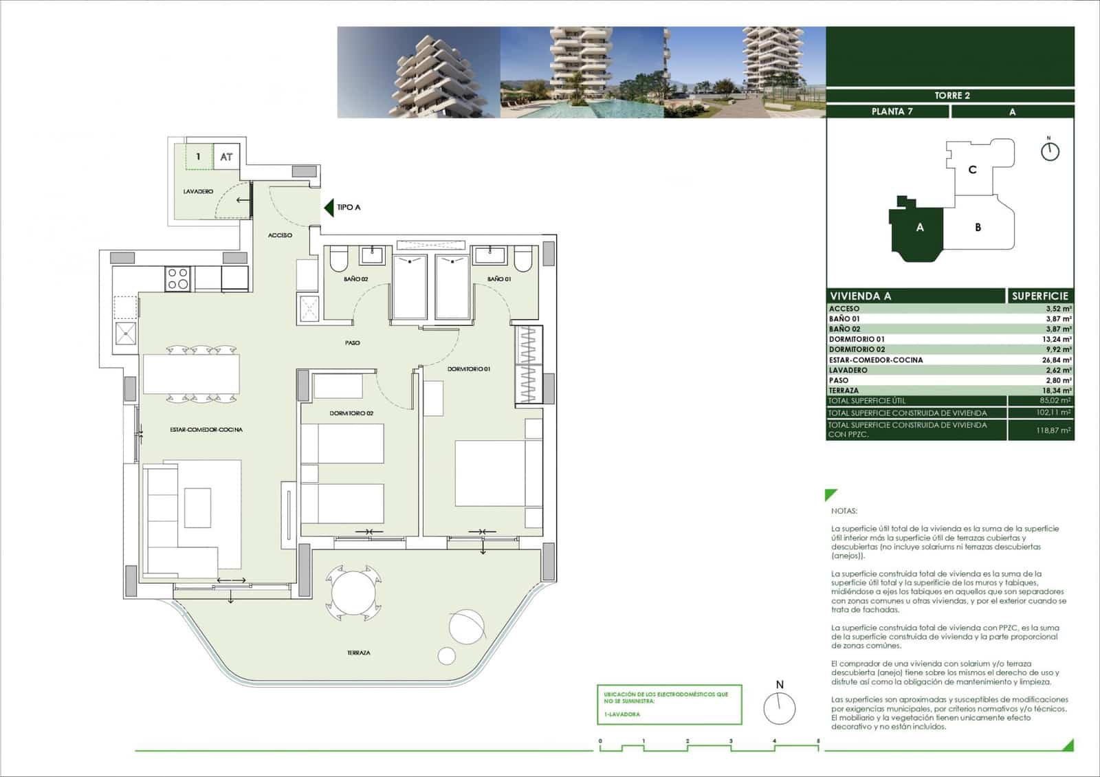 2 Zimmer Apartment zu verkaufen in Calpe / Calp mit Pool - 425.000 € (Ref: 9851704)