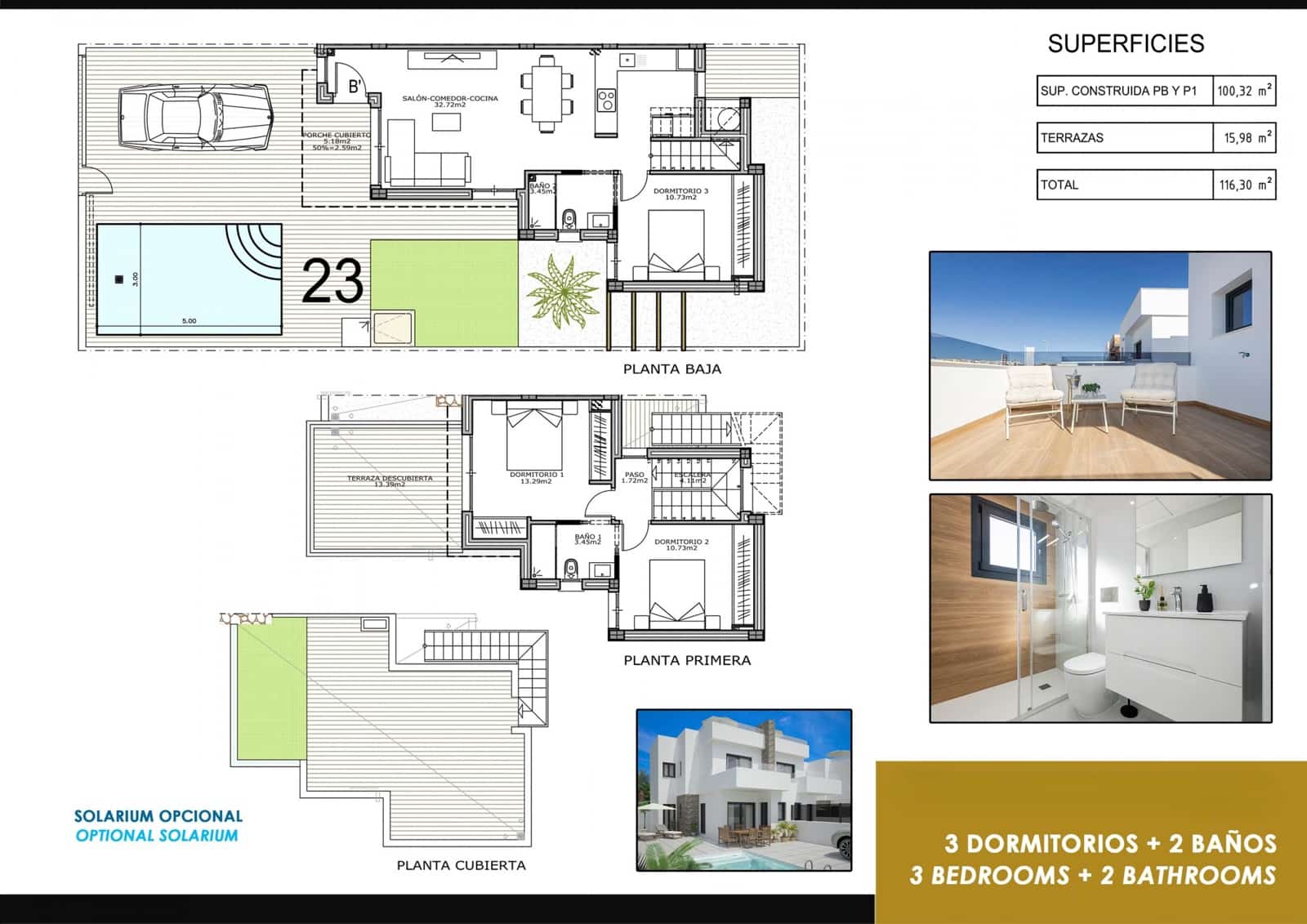 Adosado de 3 habitaciones en Orihuela en venta - 395.000 € (Ref: 9868547)