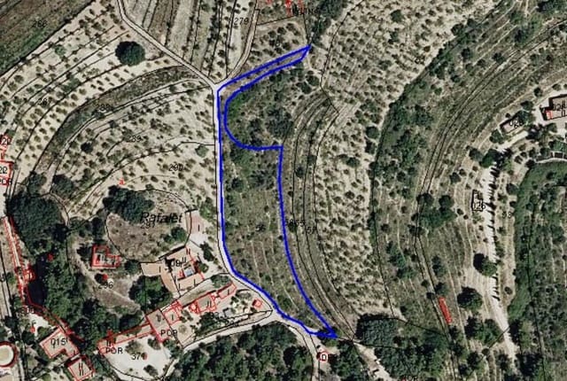 Ubebygd land til salgs i Tárbena - € 35 000 (Ref: 9938140)