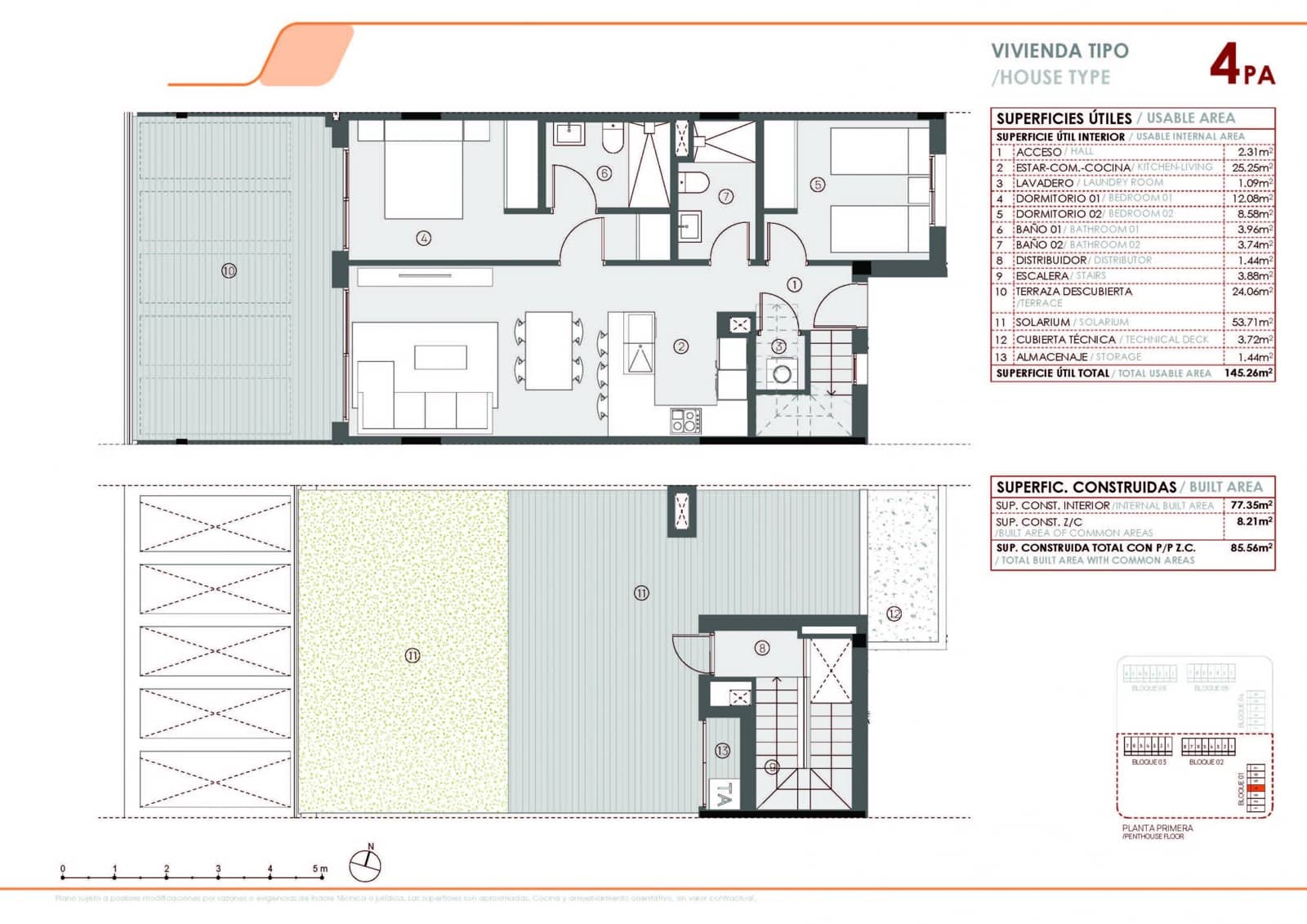 2 soverom Penthouse til salgs i El Limonar med svømmebasseng - € 345 000 (Ref: 9979787)